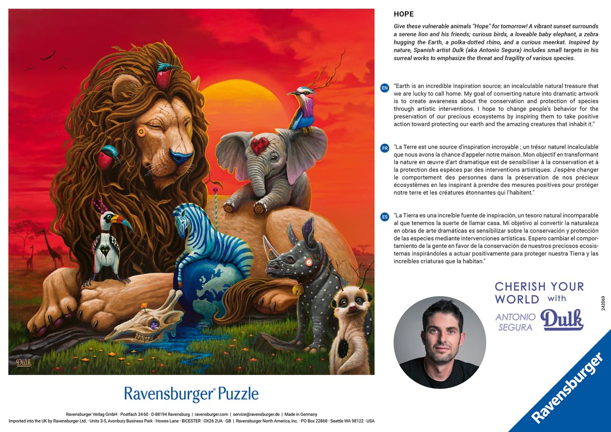 Amazon.com: Ravensburger Hope for Tomorrow 500 Piece Jigsaw Puzzle