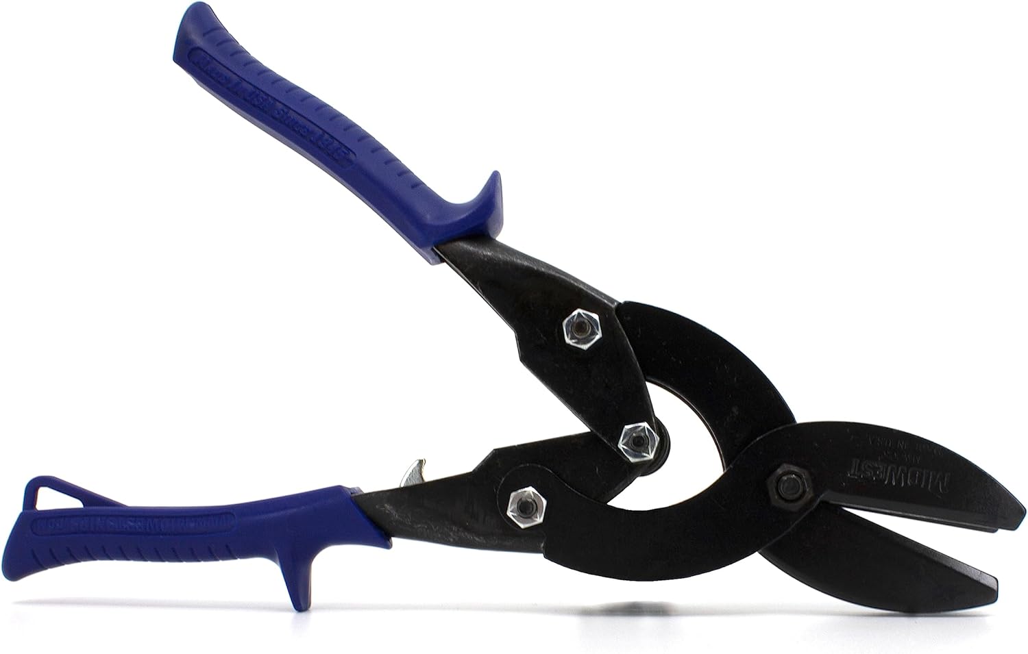 Midwest Tool & Cutlery MIDWEST Blade Crimper - Sheet Metal Duct End Crimps Up to 1-5/8" with Compound Leverage & KUSH'N-POWER Comfort Grips - MWT-C5
