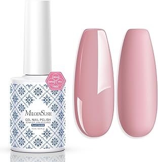 MelodySusie Fleurwee Plant Based Gel Nail Polish, Nail Polish Hema Free 21 Non Toxic Long Lasting No Chip Finger Toe Nail Art Manicure Salon DIY at Home Gifts for Women Lotus Root Pink P63