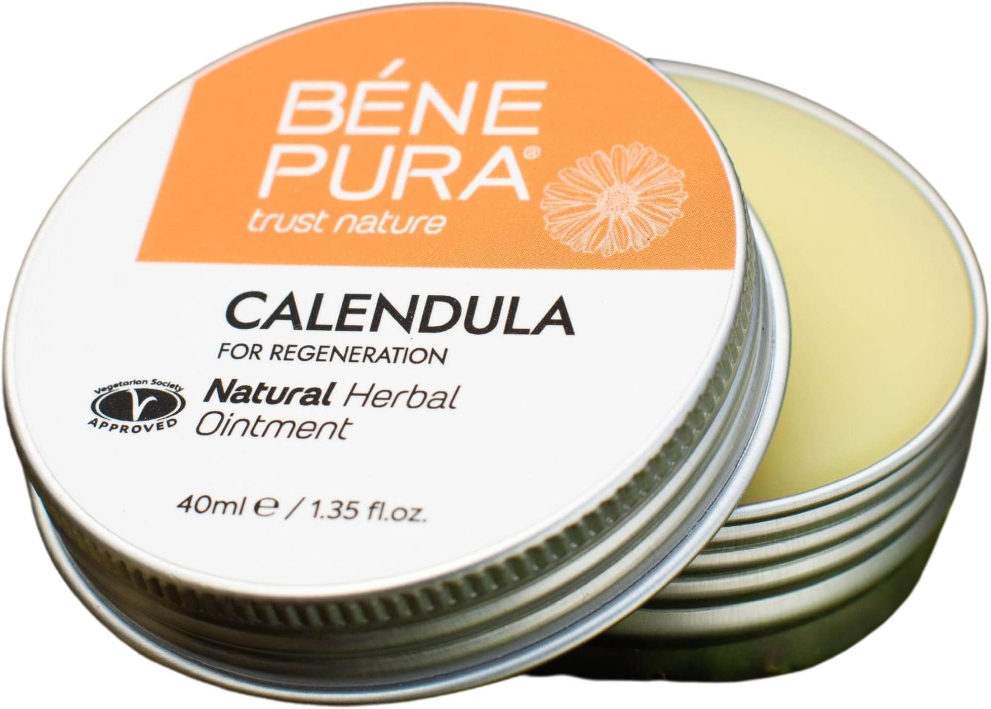 BenePura Calendula Ointment, Natural Ointment for Wounds and Minor Skin Burns, 40 ml (Pack of 1)
