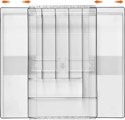 Miniatura 3 de Sorbus Organizador de cubiertos  Organizador de cajones de cocina expandible, organizador de utensilios ajustable, bandeja de cubiertos para