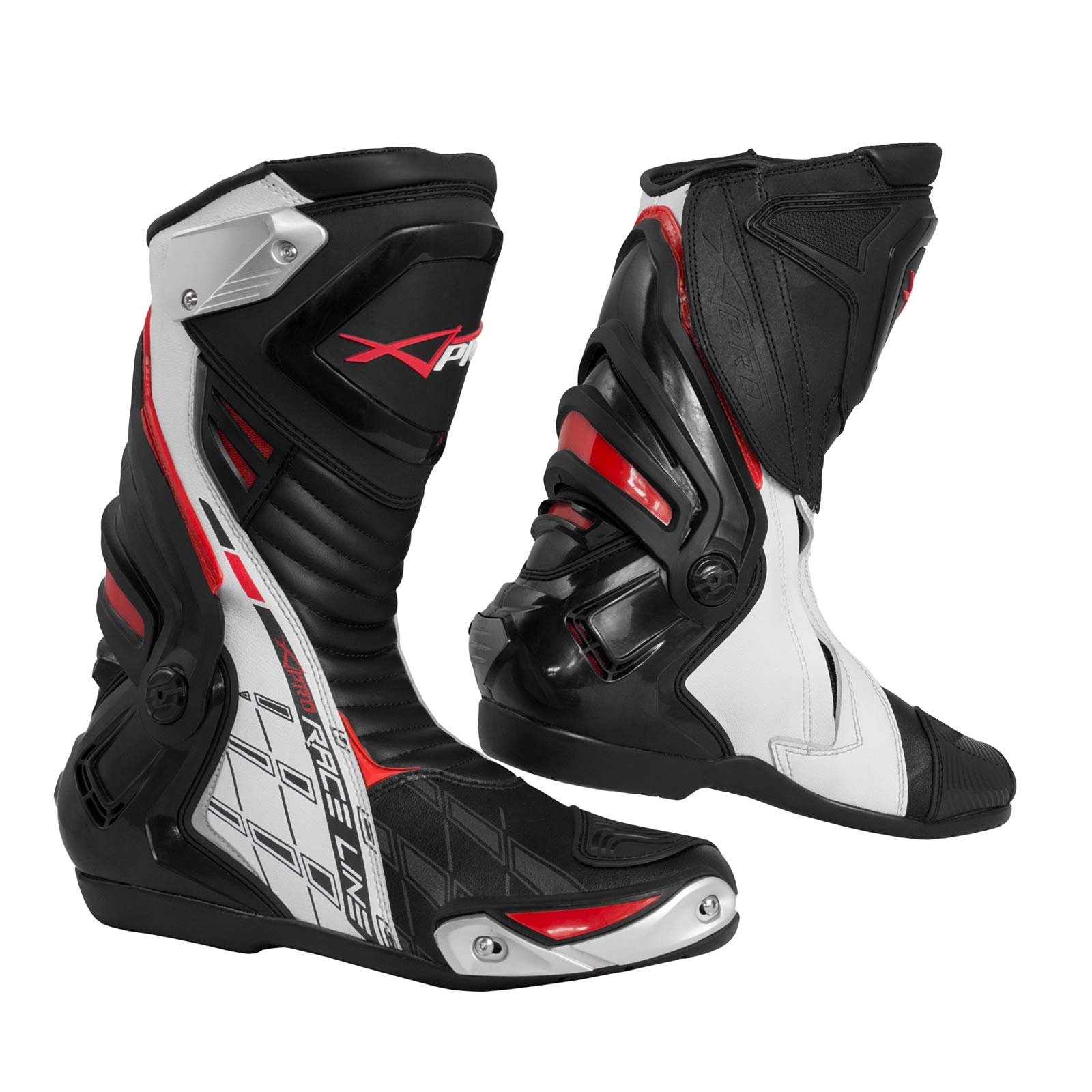 Buty CE Motocyklowe Quad Motocross Touring Sport Techniczne (46 EU, Biały)