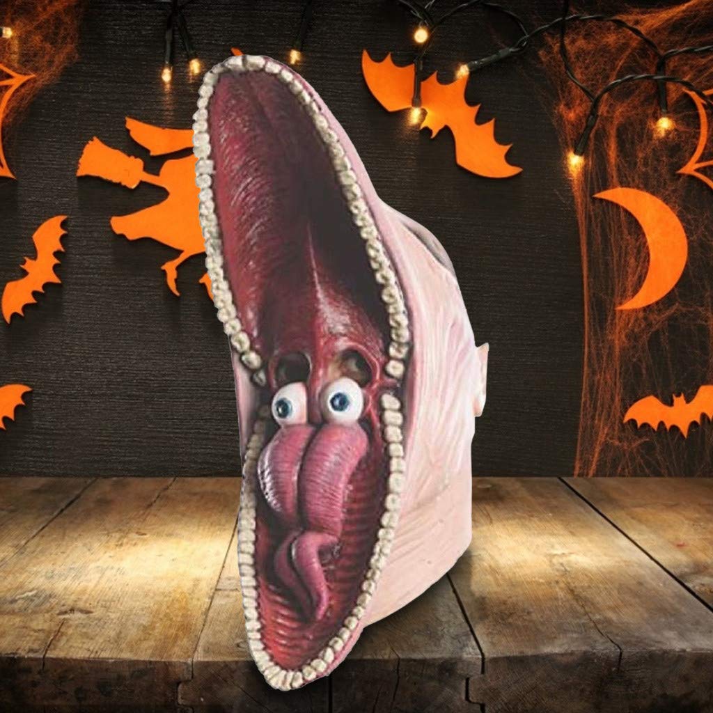 Beetle of Juice Adult Mask Barbara, Full Head Adam Maitland Ghost Cosplay Masks for Horror Enjoyable Costume Halloween (B)
