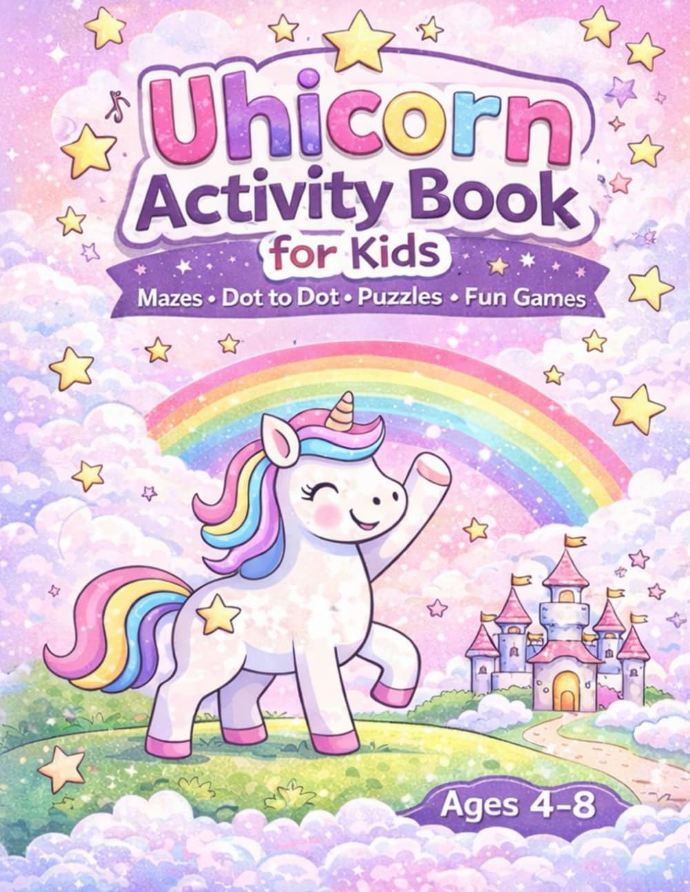 Unicorn Activity Book for Kids: Mazes, Dot to Dot, Matching Games, Puzzles and Fun Activities for Kids Ages 4-8