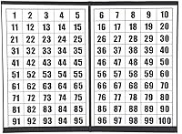 Vista 3 de Tapp Collections Juego de números de bolas para rifas (1-100), bolas con superficie plana + tablero de ajedrez plegable + bolsa de lona con cordón