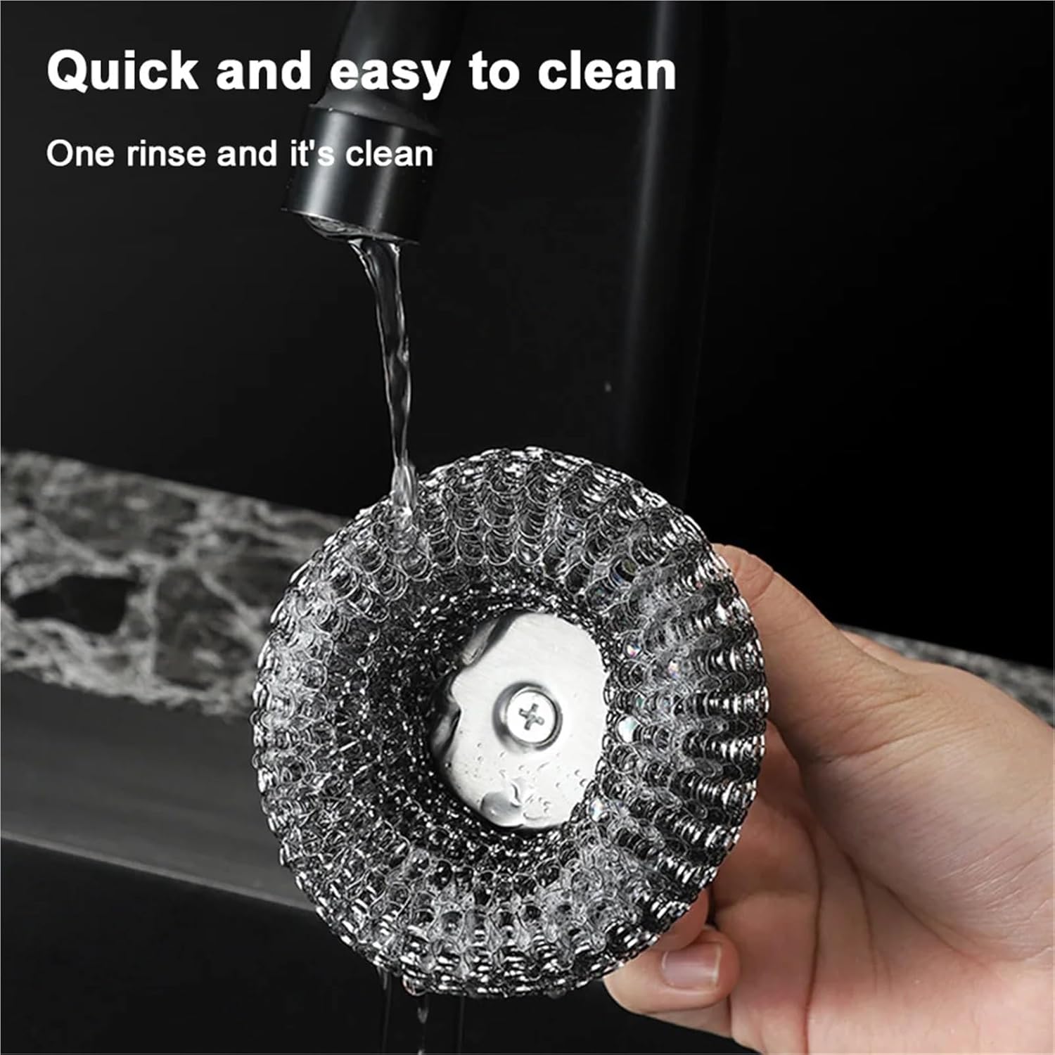 Stainless Steel Scourer 30pcs Steel Wool Scrubber Set Detachable Stainless Steel Scrubber Stainless Steel Scourer for Cleaning Kitchen Pots Pans Grills Sink
