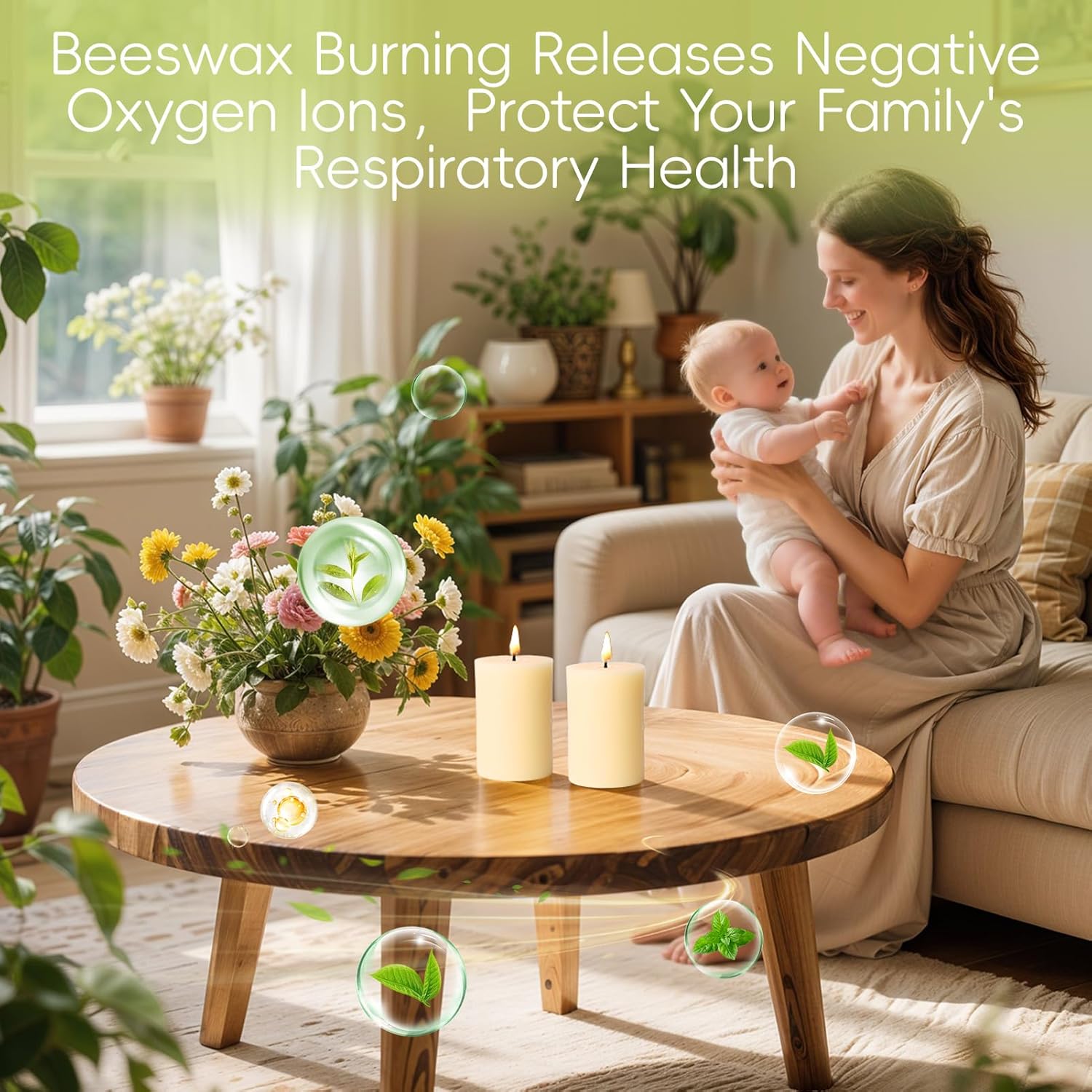 12 Pack Beeswax Pillar Candles,Ivory White Beeswax Candles-360 Hours Long Burning,Unscented Bees Wax Candles for Home,Prayer,Emergency,Dripless Smokeless Organic Pillar Candles 2x3in - Image 3