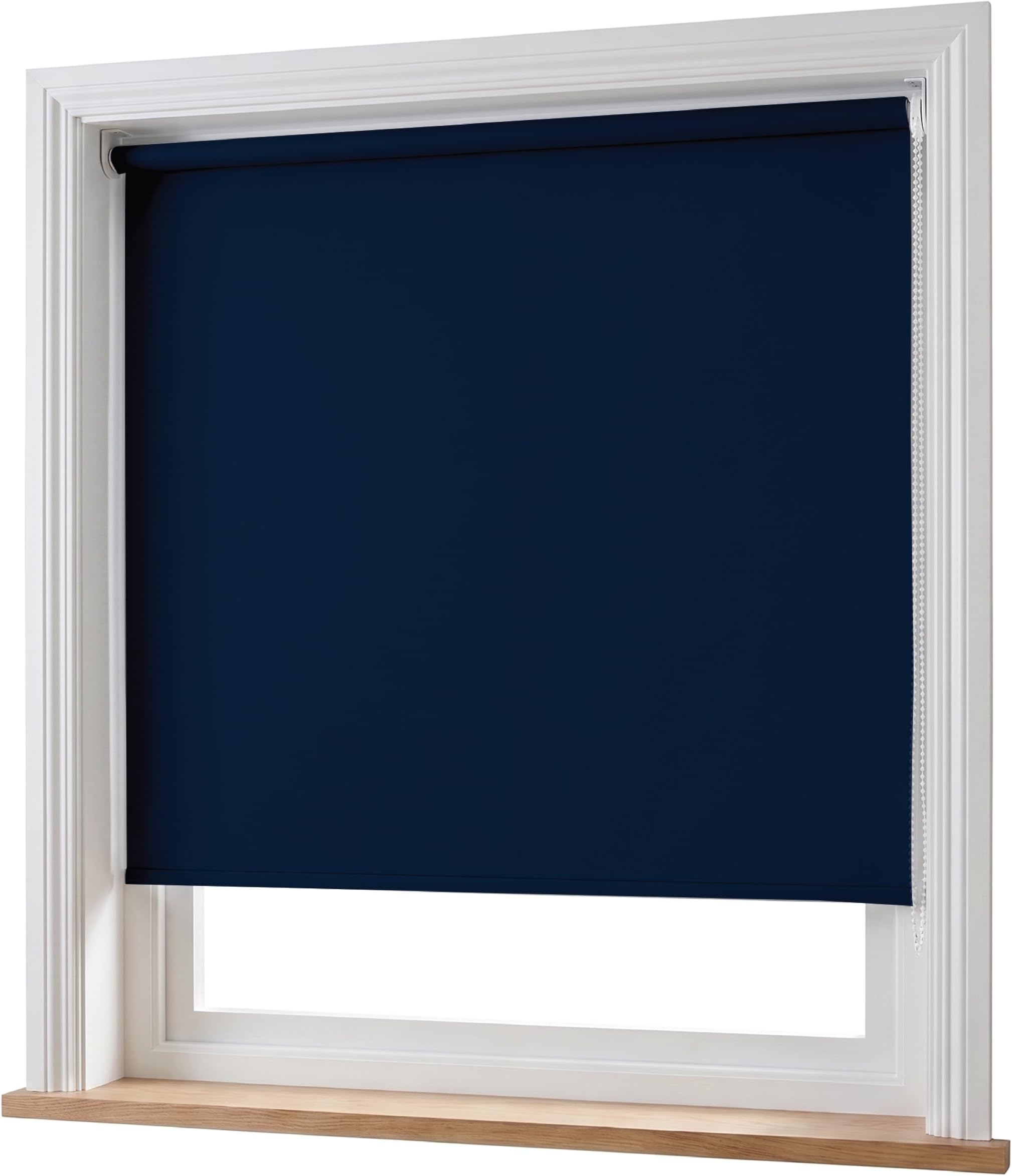 Home In Style 4U Blackout Roller Blinds Navy Blue (210cm Wide x 210cm Long)