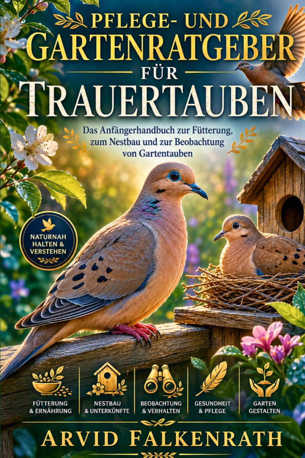 Pflege- und Gartenratgeber für Trauertauben: Das Anfängerhandbuch zur Fütterung, zum Nestbau und zur Beobachtung von Gartentauben