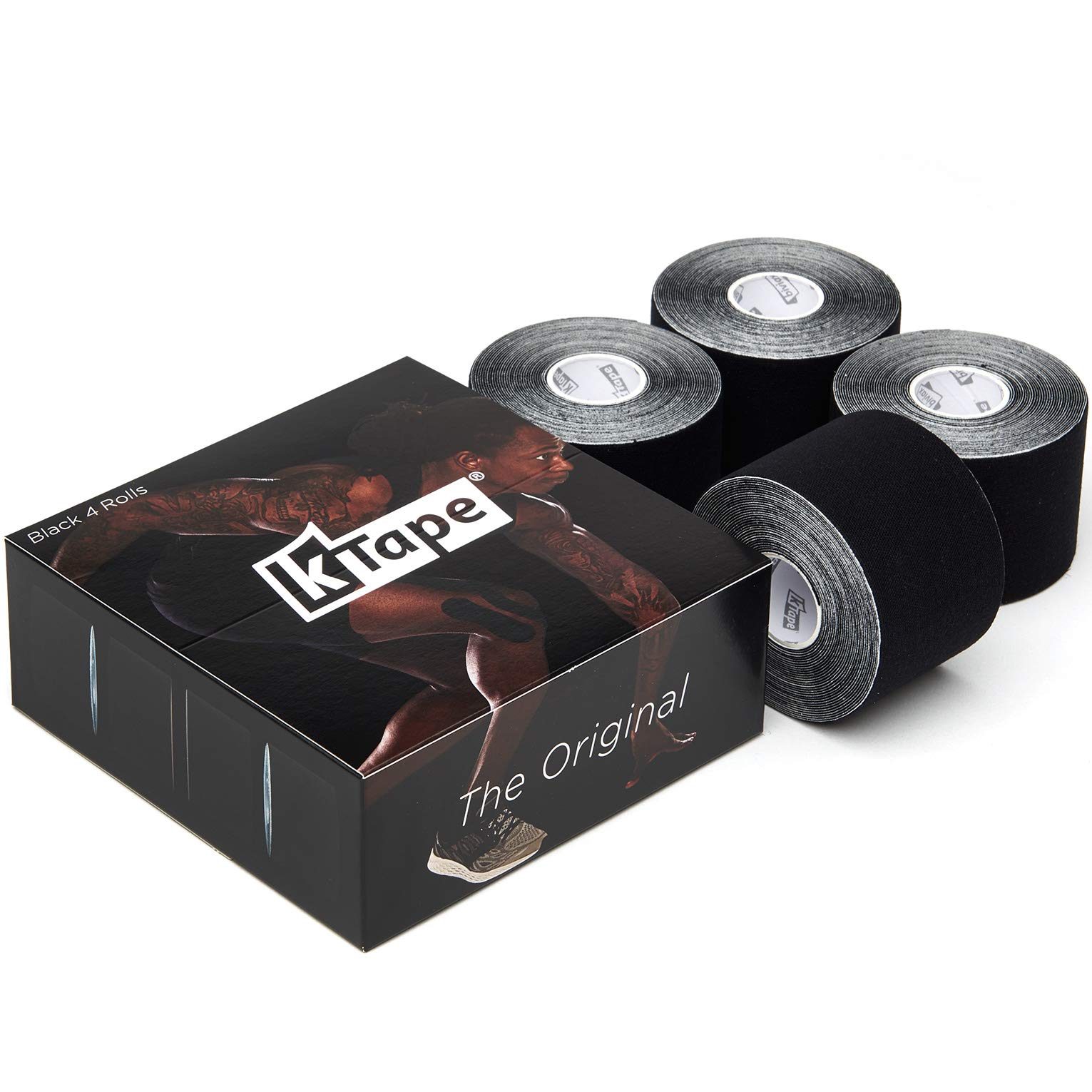 K-Tape® Schwarz Box of 4 (4 Rollen, à 5cm x 5m)