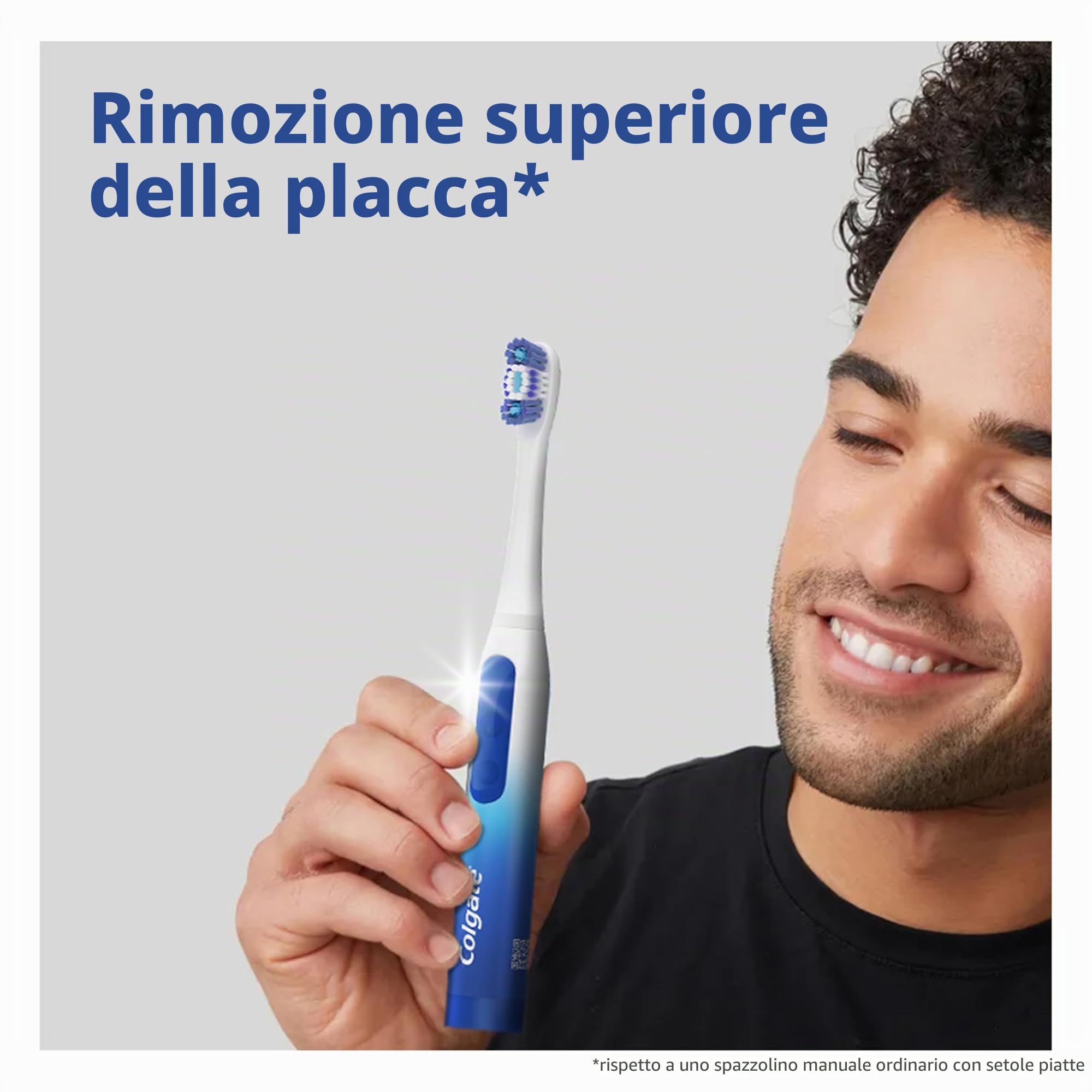 Colgate Spazzolino da denti a batteria con punta a filo interdentale da 360