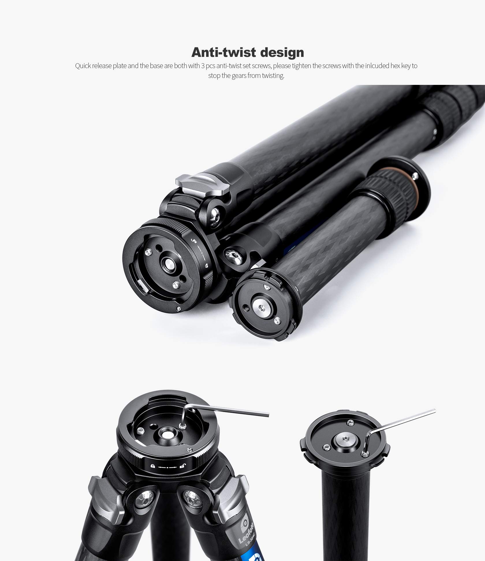 Amazon.com : Leofoto QS-60M 60mm Quick Link with 2 x Q60 QR Plates