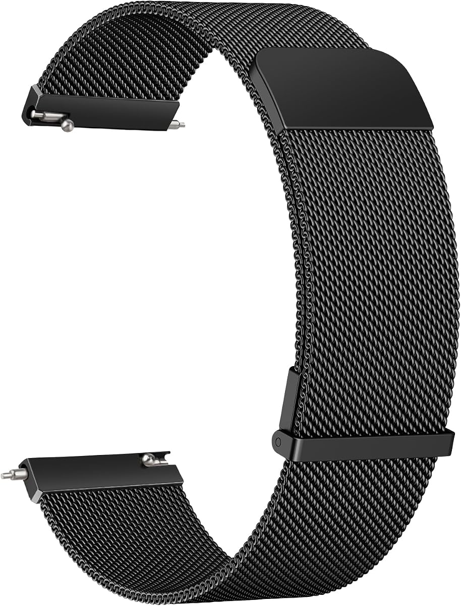 TEWIN Metal Watch Bands, 20mm 22mm Quick Release Watch Strap Stainless Steel Mesh Replacement Band for Women Men