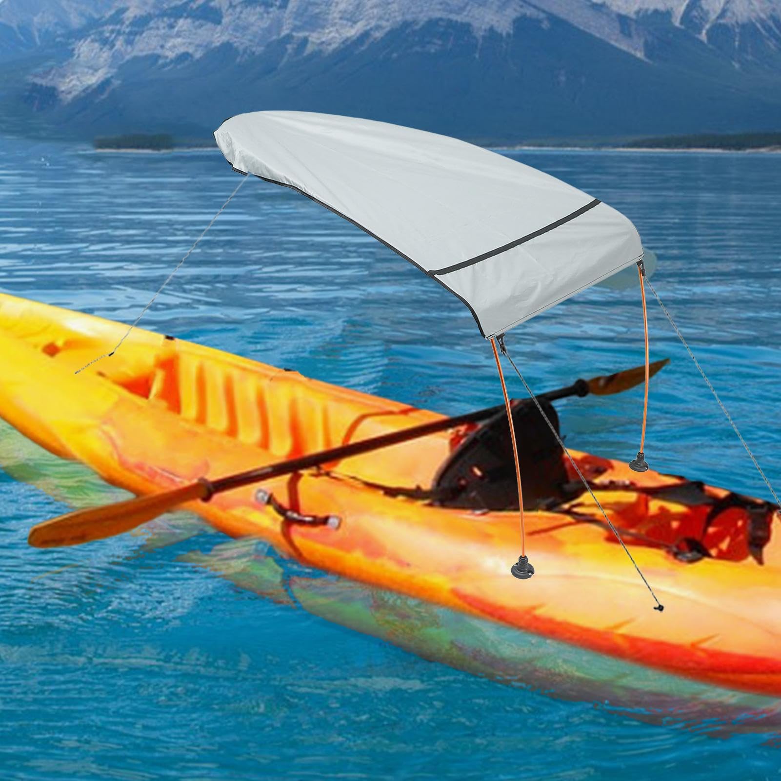 Generico Ombrello per kayak, parasole per kayak, Tendalino parasole per da spiaggia, Kit hardware base per montaggio su parasole per barca e tettuccio per kayak per pesca all'aperto, kayak