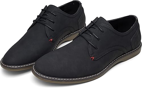 Miniatura 9 de Jousen Zapatos de vestir casuales para hombre, zapatos de vestir clásicos de negocios retro para hombres