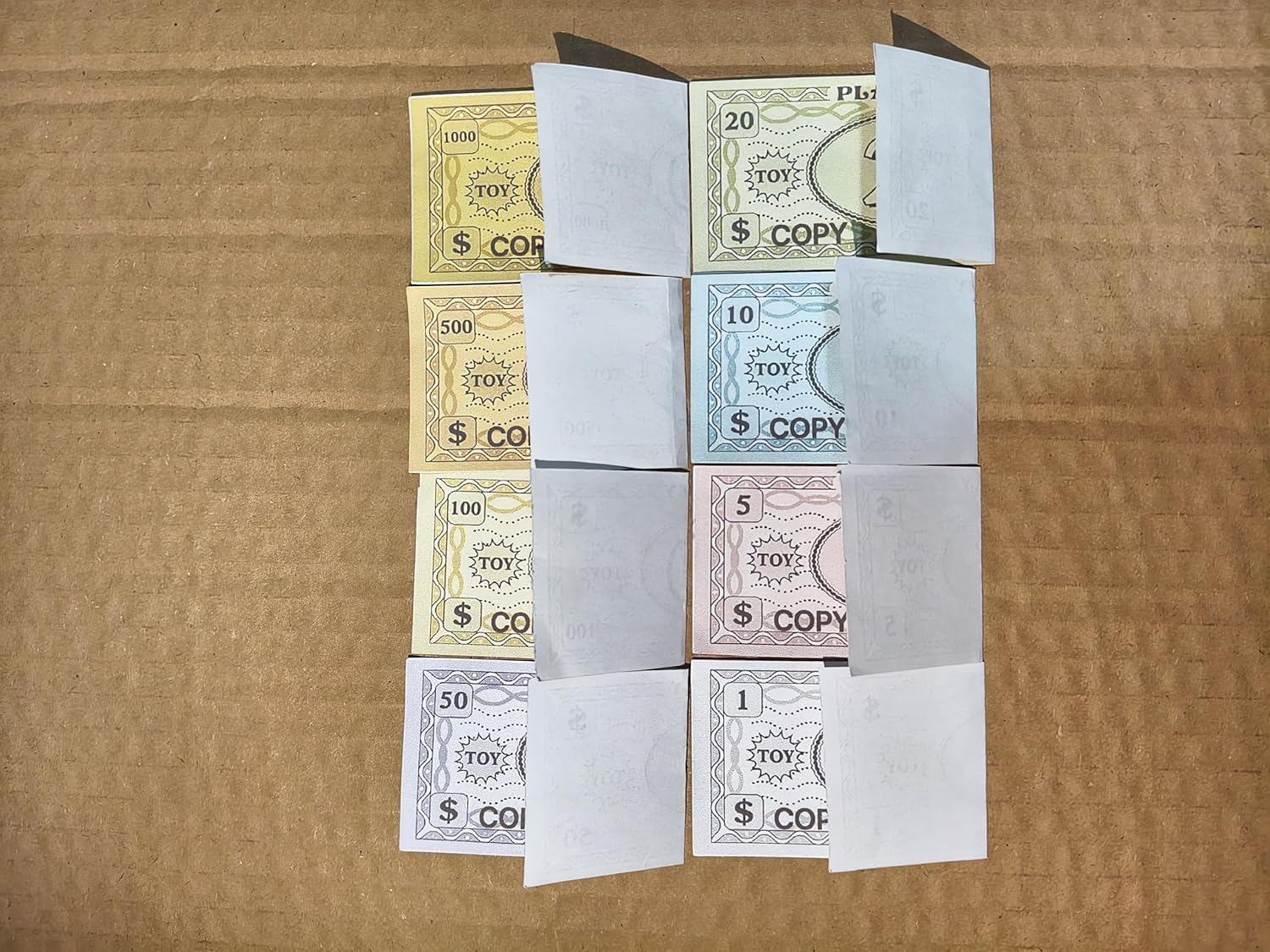 Ficheny Prop Money Copy Play Money 100 PCS for Music Videos,Kids Learning Toys and Birthday Party