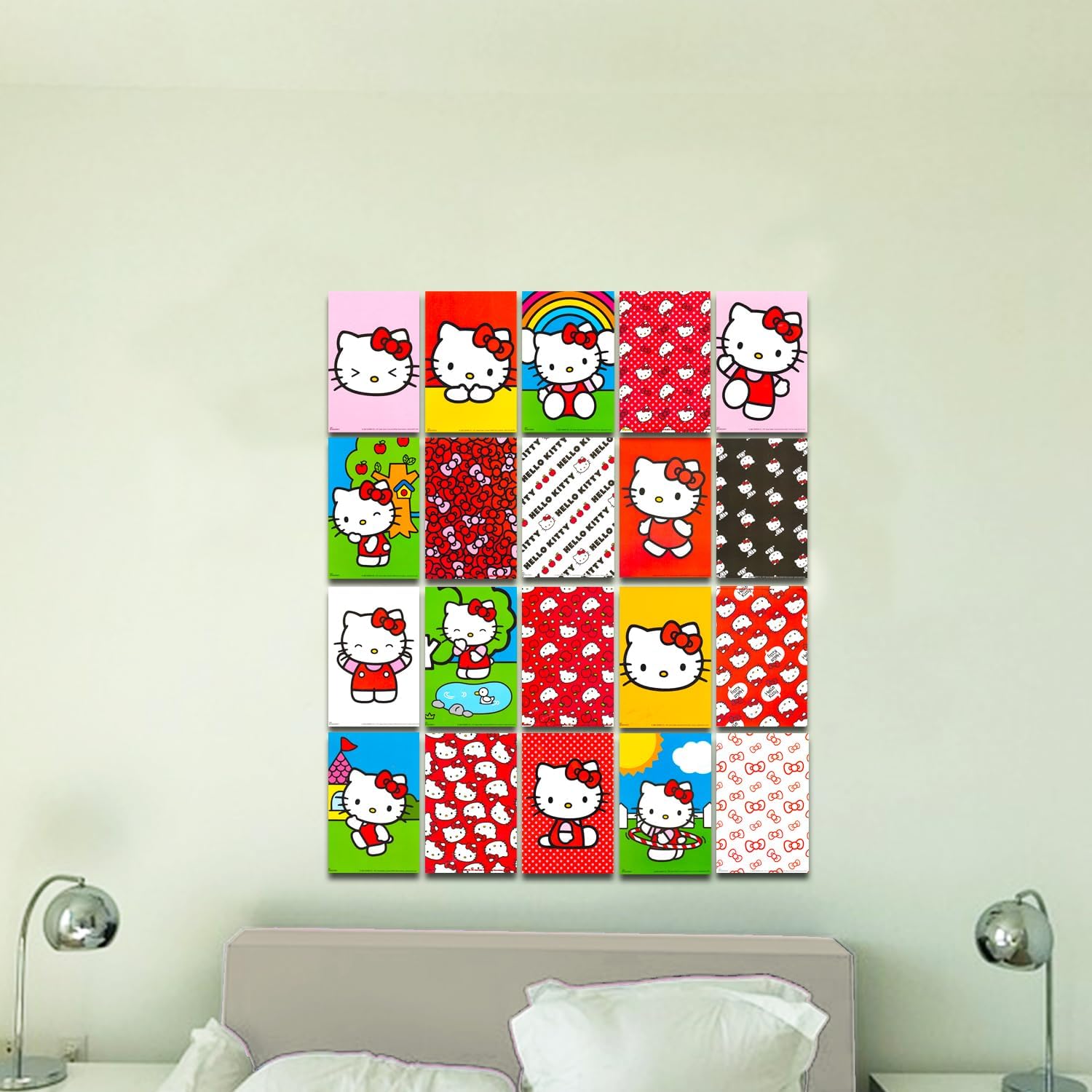Mini Hello Kitty Posters for Wall Collage 20 Pc Bundle for Kids image 2