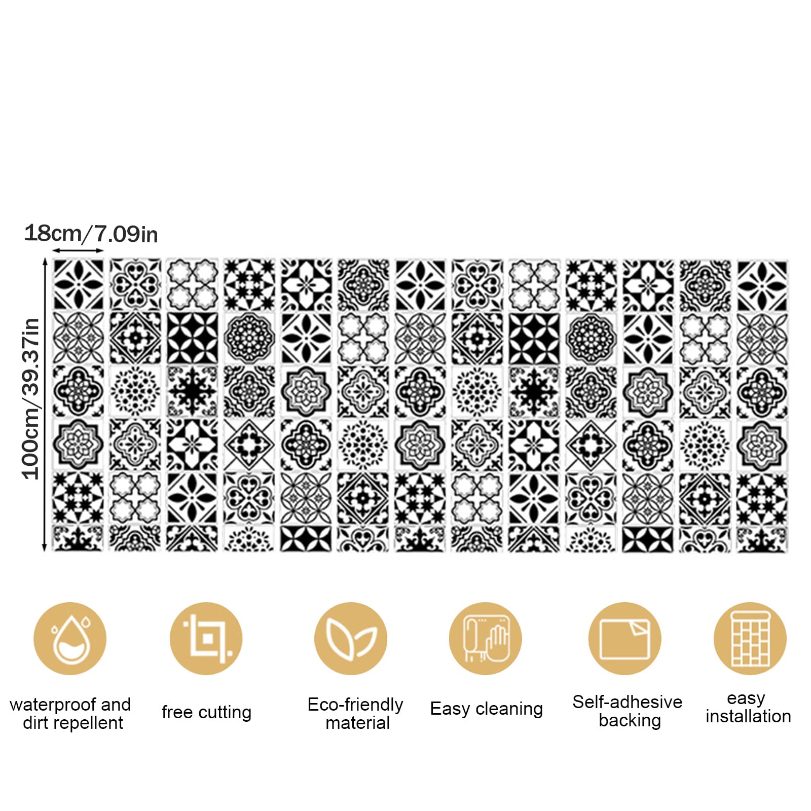 Lot De 13 Tapis D'escalier Adhésifs - Antidérapants Pour Marches En Bois - Décoration Pratique Et Sécurisée 100x18 Cm