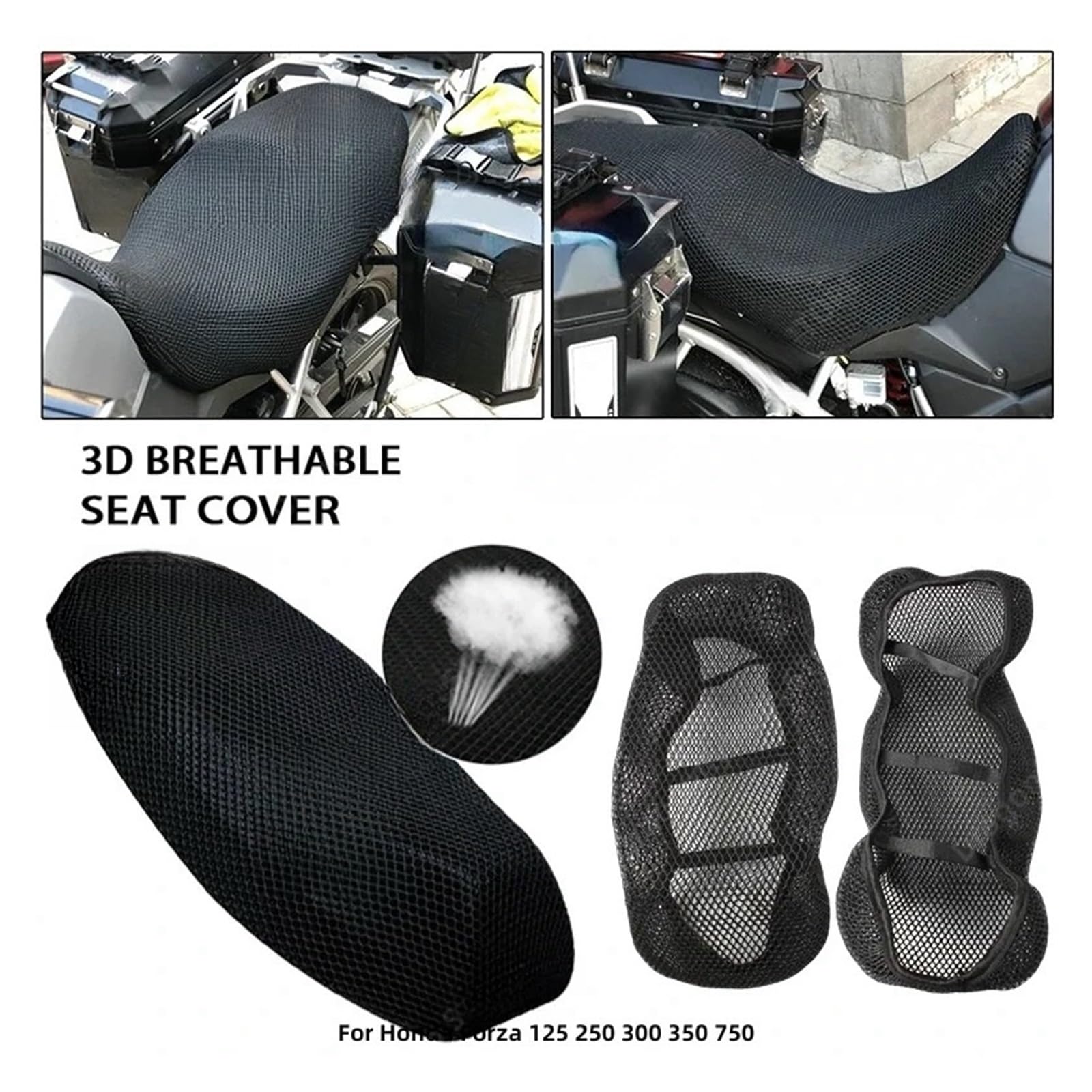 Moto Sedile Cuscino Per Hon&da ADV350 ADV 350 2021 2022 Coprisedile Per Moto In Rete 3D Estivo Protezione Solare Coprisedile Per Scooter Traspirante Coprisedili