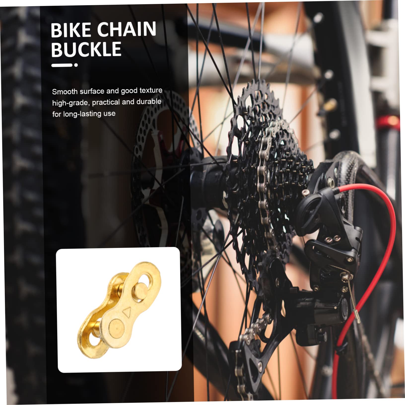 BESPORTBLE 4 Set di Fibbie per La Riparazione della Catena della Bici Catena di Ricambio per Bicicletta Facile da Usare Mantenere Sgancio Rapido Pezzi * 4