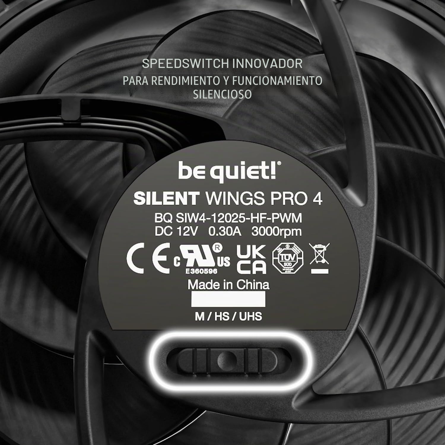 be quiet! ventilador Silent Wings 4 140mm PWM Black, aletas optimizadas, alto rendimiento extraordinario, presión de aire extremadamente alta, funcionamiento prácticamente inaudible