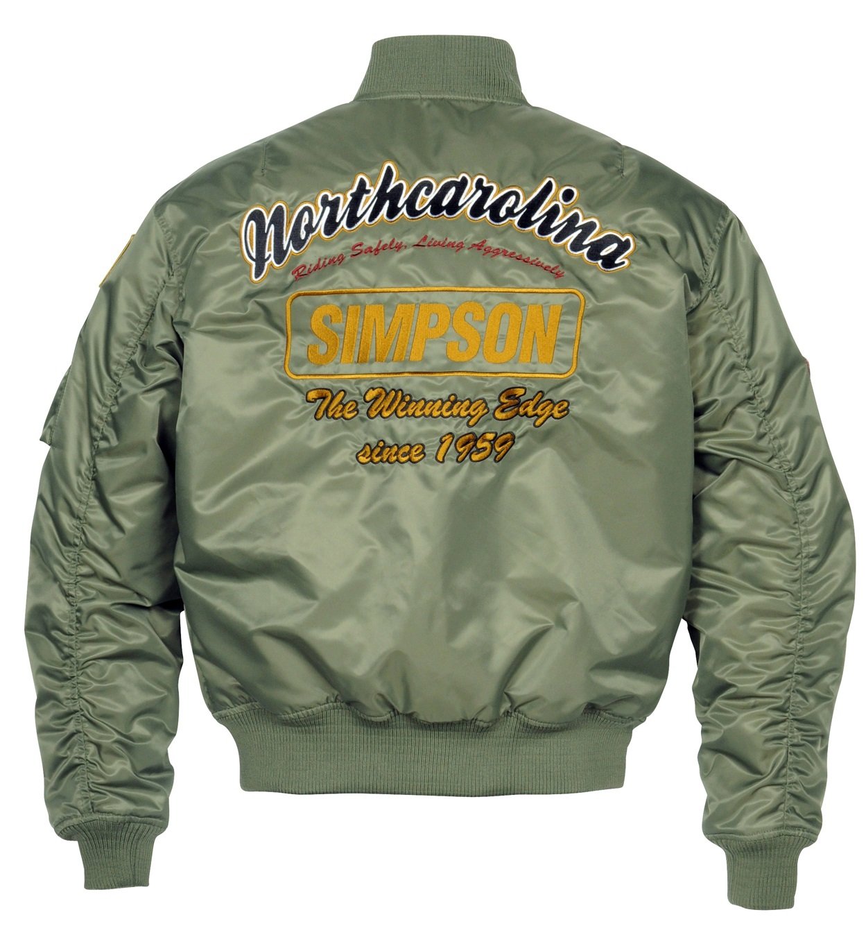 SIMPSON MA-1ジャケット シンプソン　バイク SIMSPON シンプソン MA-1 バイクジャケット SJ-6137B - メルカリ