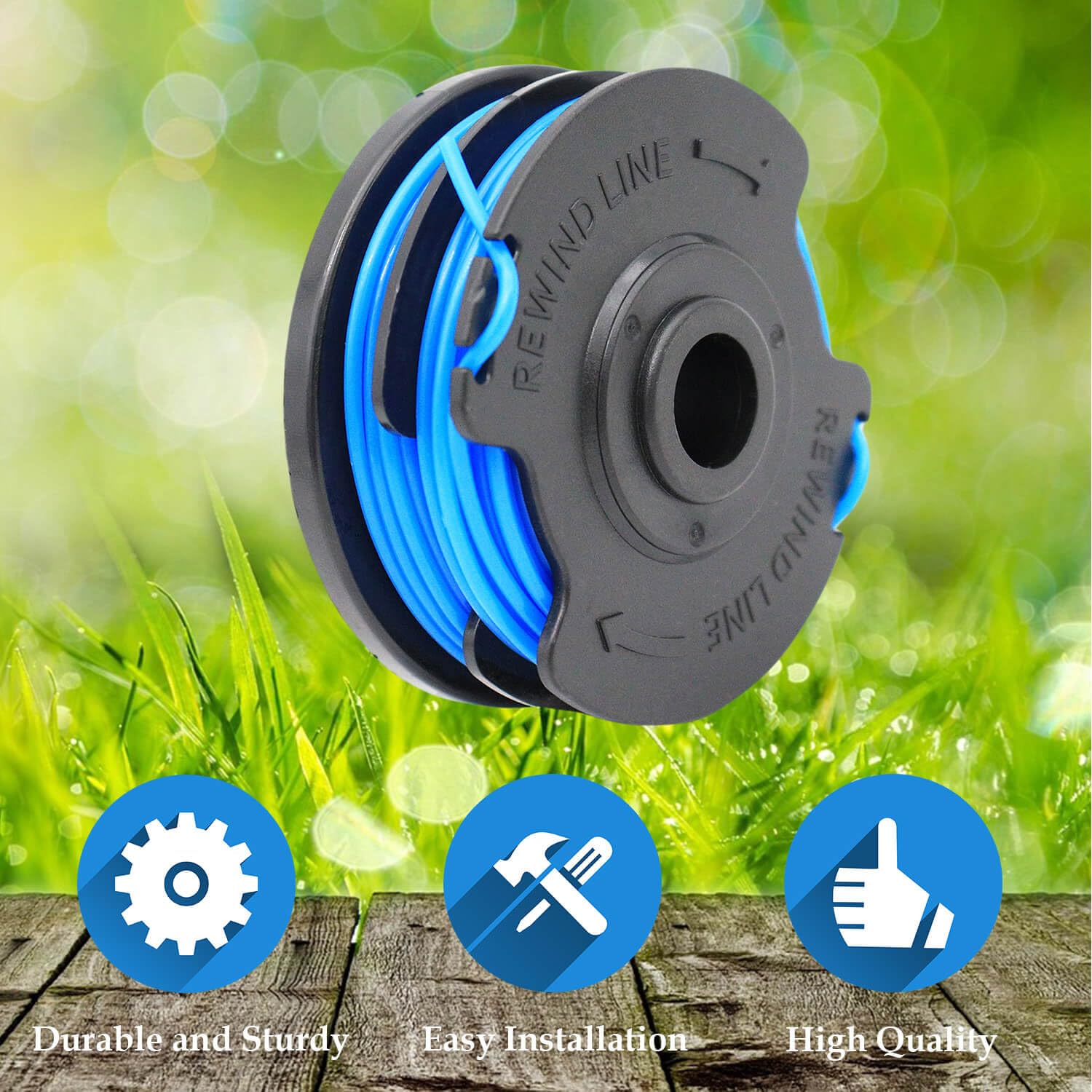 Ryobi RY30524 Homelite UT-21546 Trim 2 Pack Spool & Spring - AC04130-2PK