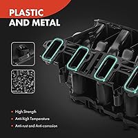 Vista 2 de A-Premium Conjunto de colector de admisión de motor compatible con Chevrolet Silverado 1500 2500 Suburban 2500 GMC Sierra 1500 Yukon XL 2500 Savana