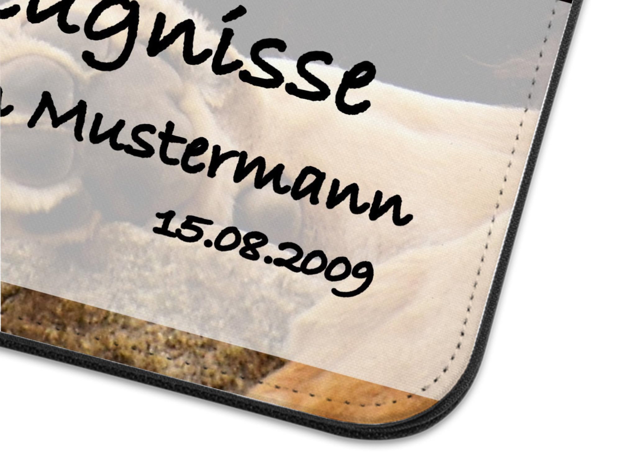 Zeugnismappe A4 mit Namen personalisiert für Kinder – Löwe – Dokumentenmappe Schule ohne Klarsichthüllen