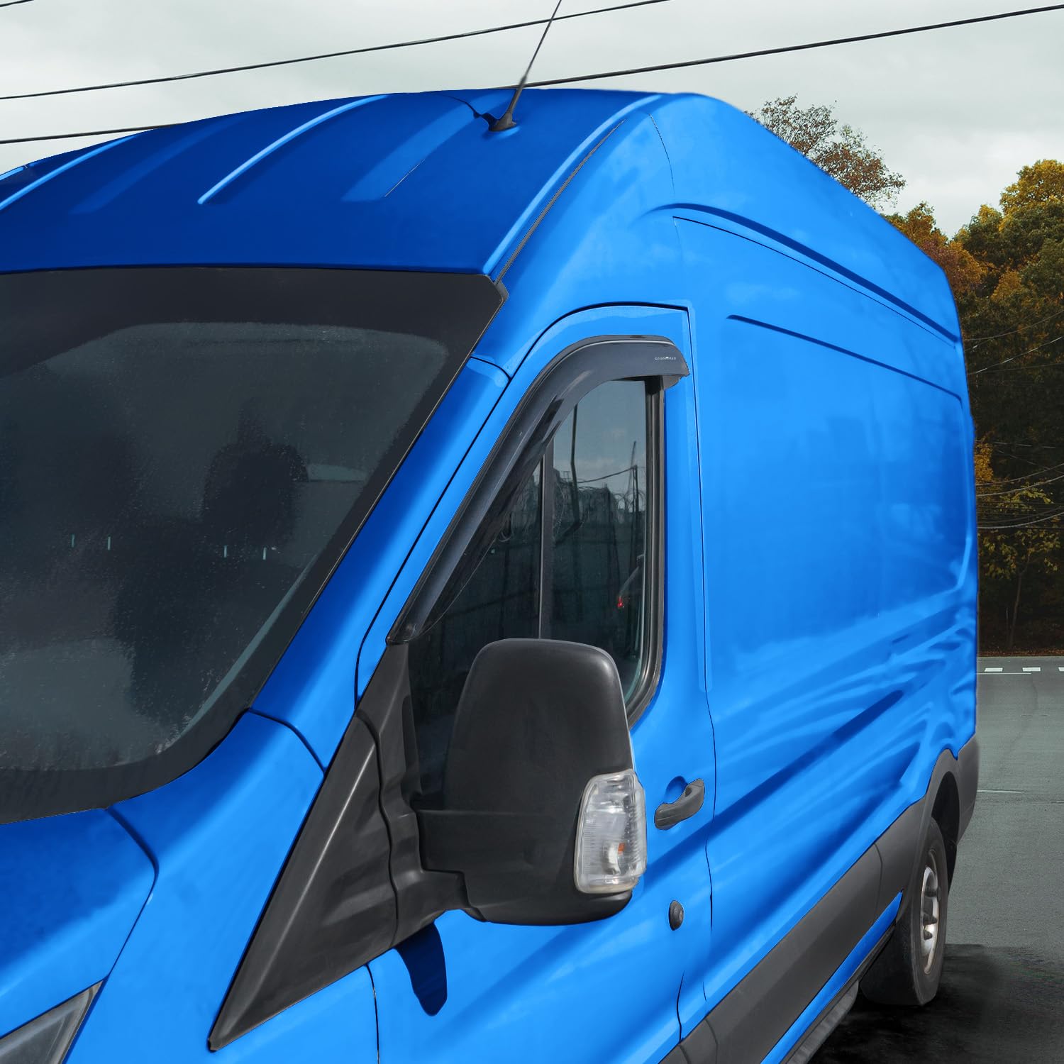 Goodyear Deflektory do/kompatybilne z Ford Transit 13-26 - Naklejana 2 szt