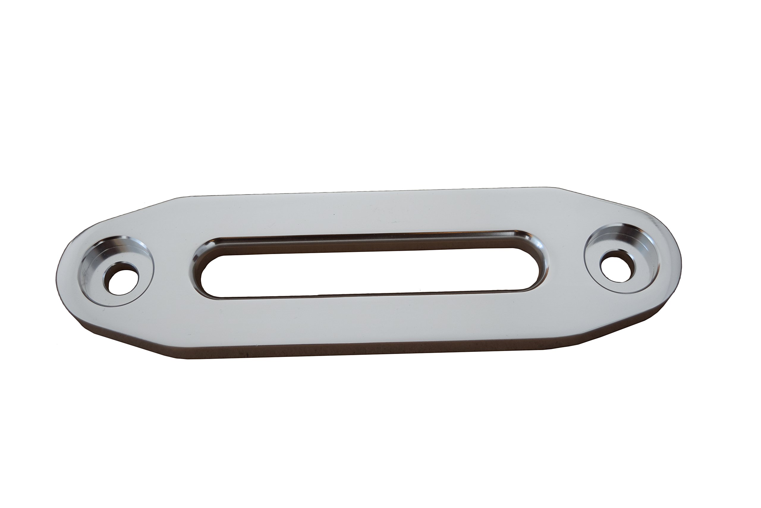 QIQU Aluminum Hawse Fairlead - Hawse Fairlead for Synthetic Winch Rope(4500lb, silver)