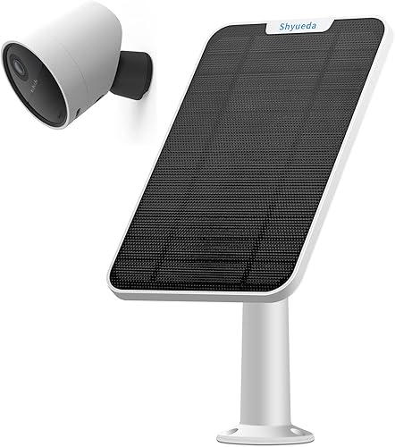 Carga de panel solar de 4 W compatible solo con cámara de seguridad SimpliSafe para exteriores, con cable de carga impermeable de 13.1 pies, IP65