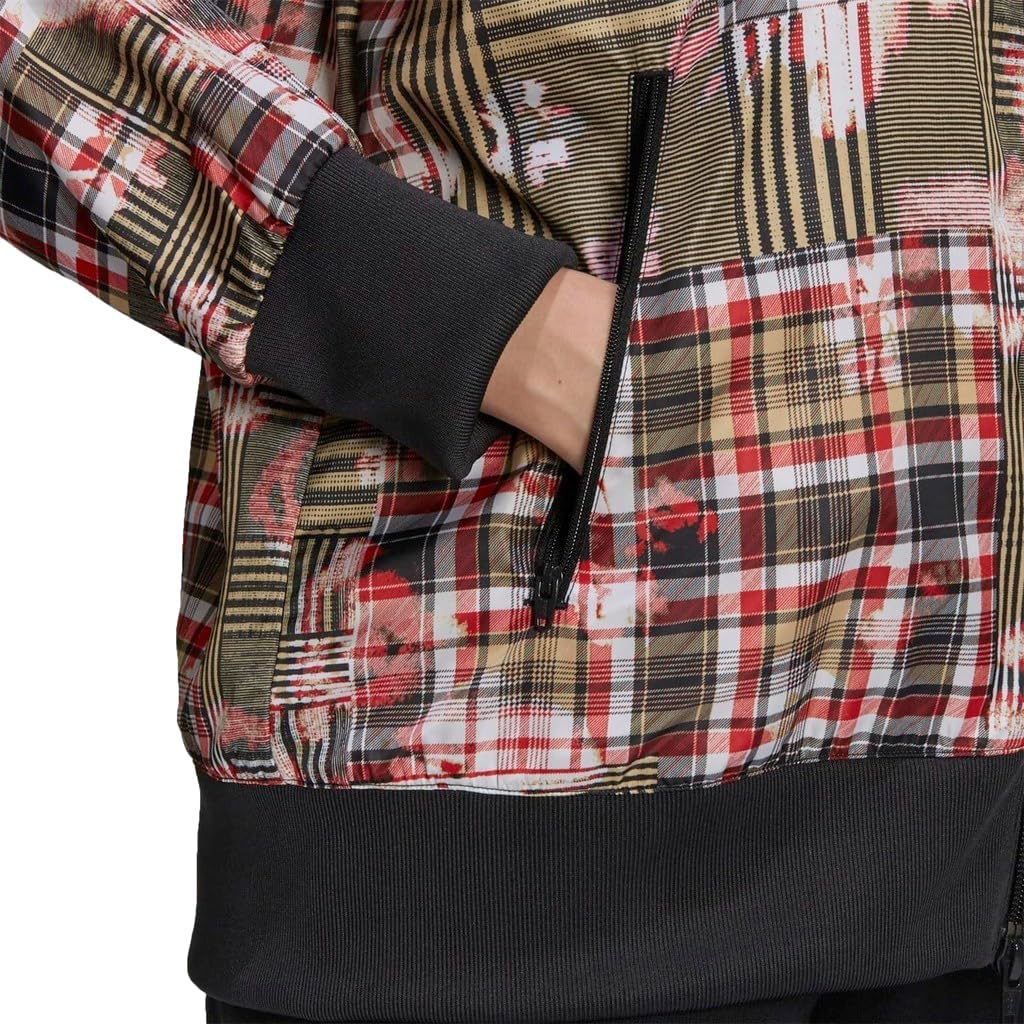adidas Originals Women's Her Studio London Track Bomber Jacket, Multicolor Tartan, Medium - Image 7