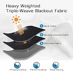 Yakamok 100% Blackout Curtains for Bedroom 84 Inch Length, Grey Full Light Blocking Drapes with Black Backing, Noise Reducing Thermal Insulated Grommet Panels for Living Room, 52Wx84L,Gray, 2 Panels