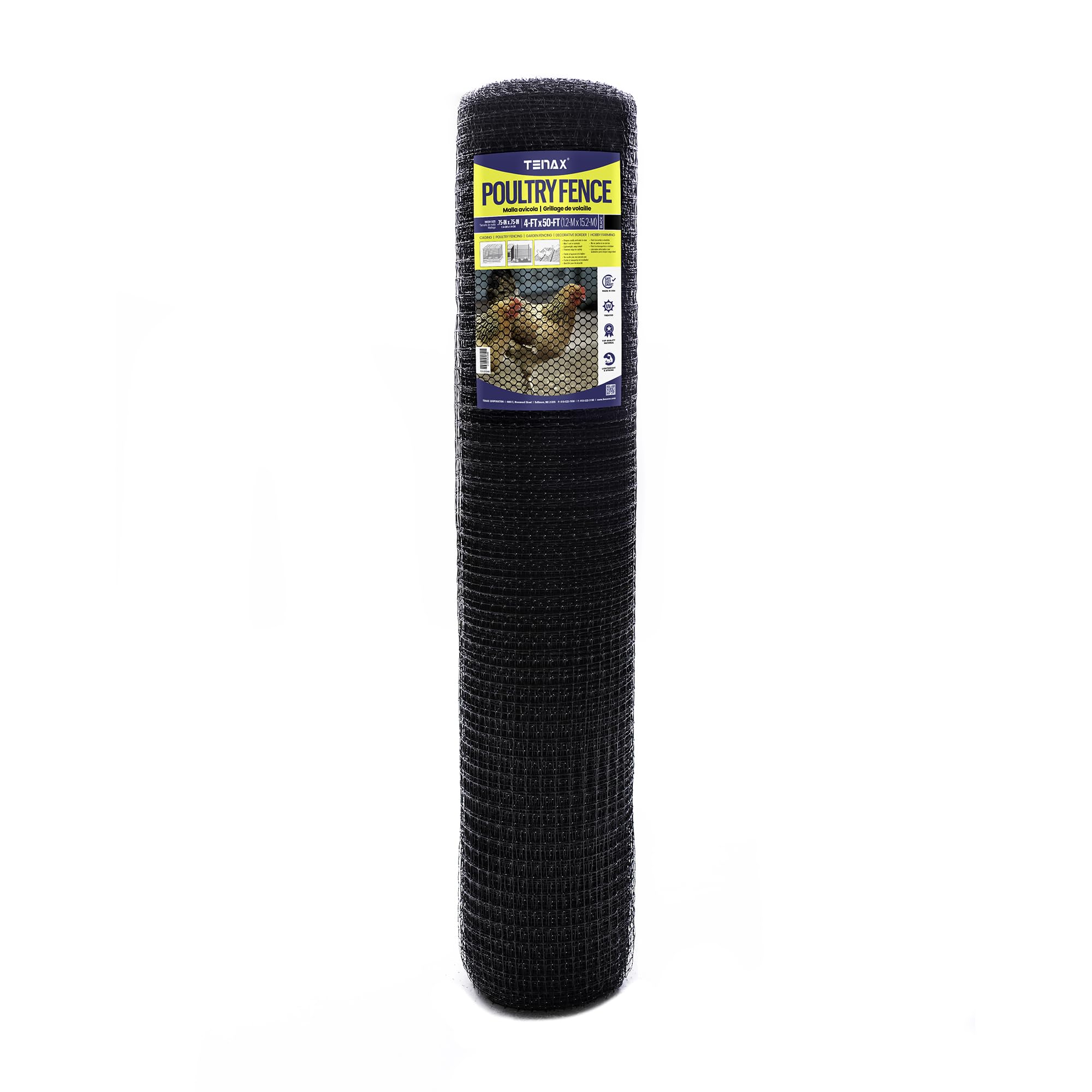 Amazon.com: Tenax 2A040006 Deer Net, Black, 7-Feet by 100-Feet