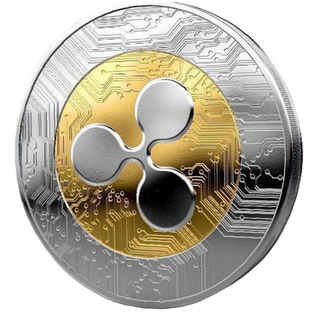 Ripple Commemorative Coin Copper Silver Art Art Gift Fishys Gift for Collector