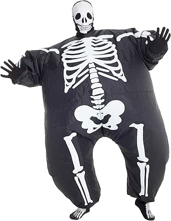 Morph Megamorph Halloween Inflatable Skeleton Costume - Blow Up Suit ...