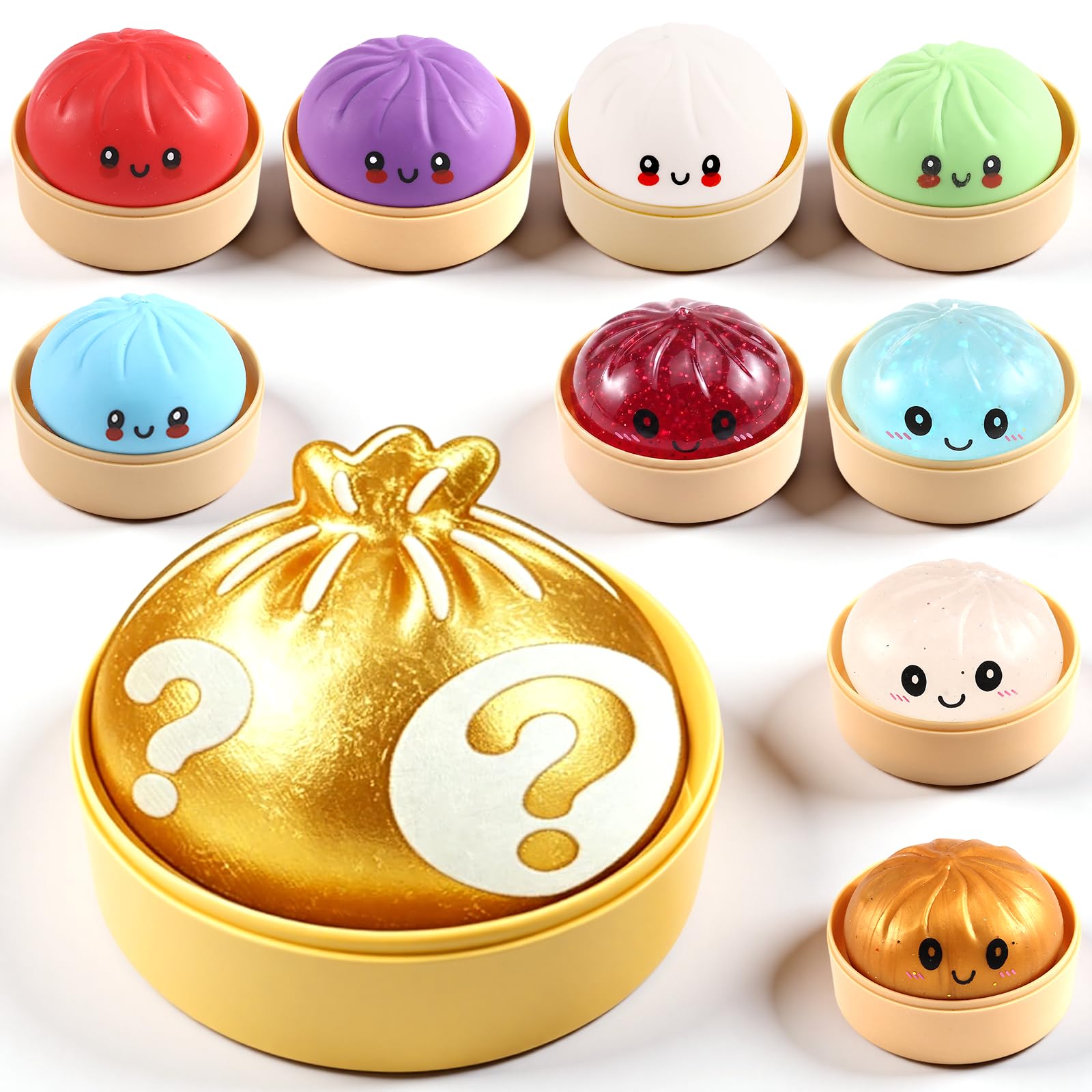 Random Toy 8.5cm - 1x Random Mystery Surprise Bao Bun with Steamer Box