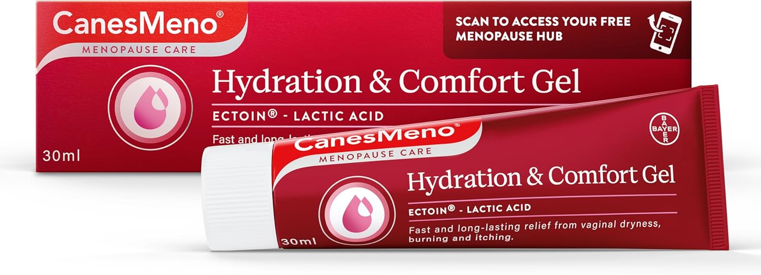 Menopause Care Hydration and Comfort Gel, 30 ml, containing Ectoin and Lactic Acid, Provides Fast, Long-Lasting Relief from Vaginal Dryness, Burning and itching