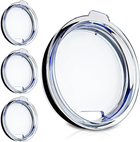 Tapas de repuesto para vaso de 30 onzas, 4 tapas a prueba de salpicaduras para YETI Rambler, Old Style RTIC, SUNWILL y CIVAGO, sin BPA