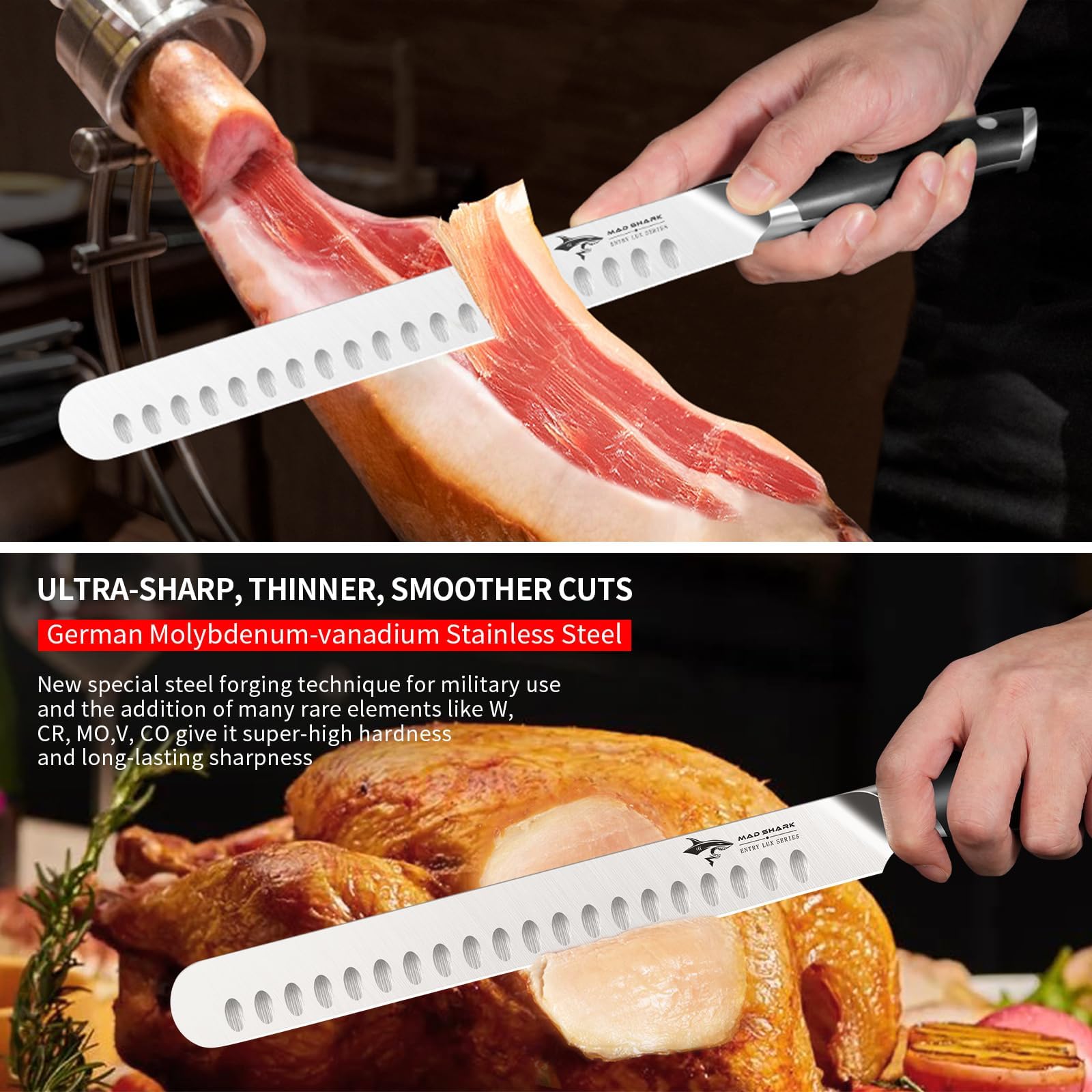 MAD SHARK Brisket Knife - Razor Sharp BBQ Knife -5 MAD SHARK Brisket Knife - Razor Sharp BBQ Knife -5