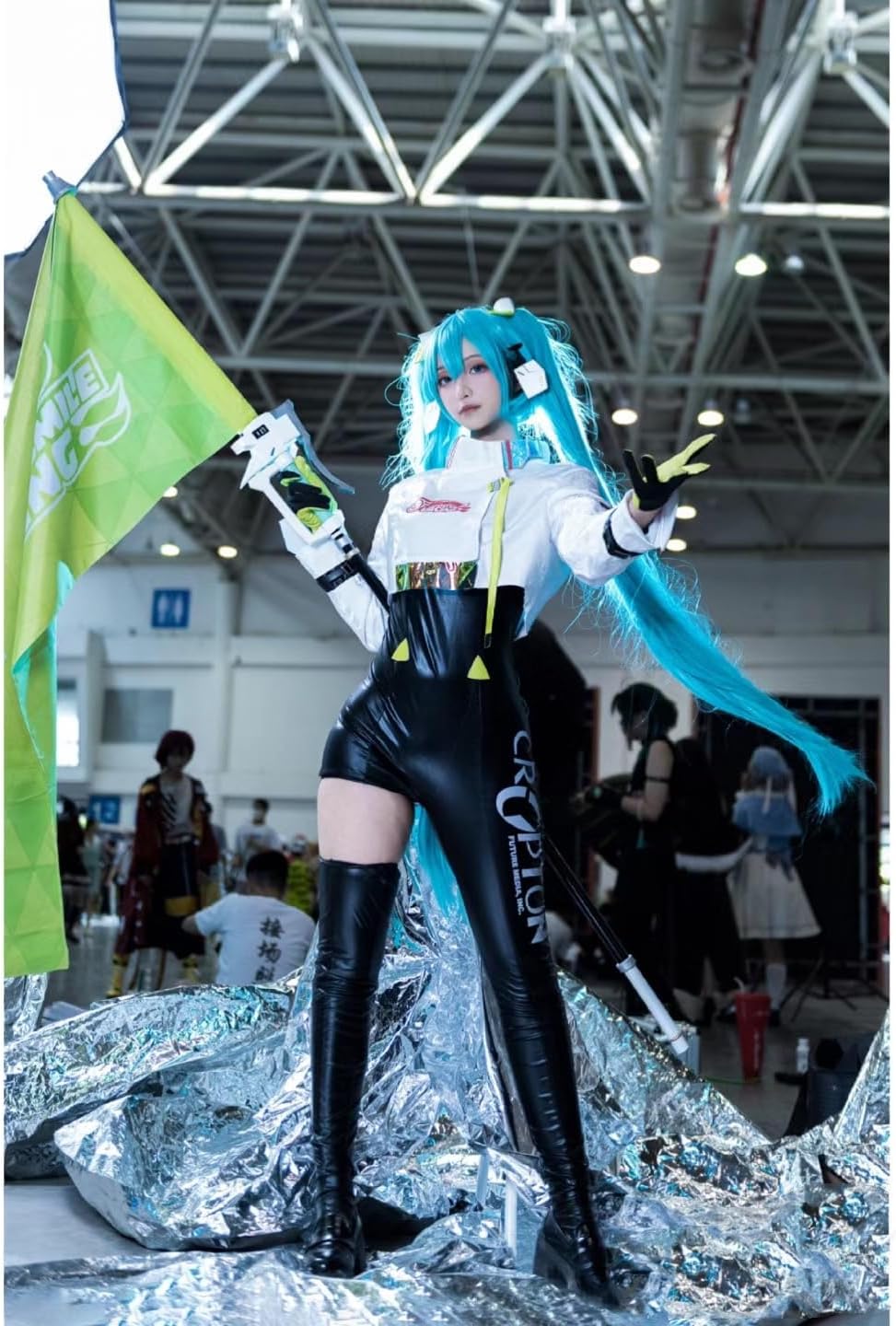 ASINKING] コスプレ衣装 ウィッグ付き はつね 制服 全セット Cosplay