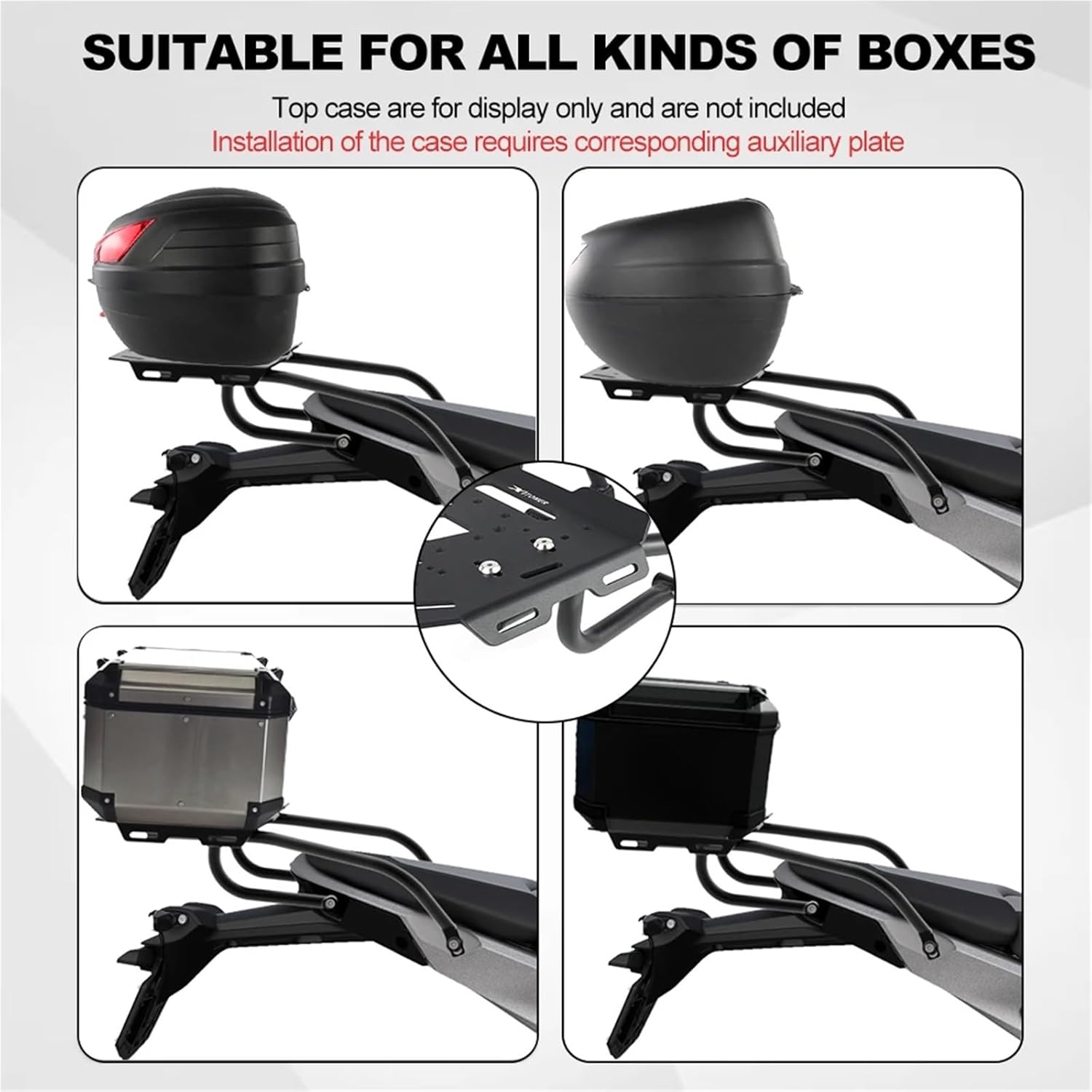 Replacement for BMW R 1300 GS 2023 2024 2025 R1300GS R1300 Motorcycle Rear Luggage Rack Carrier Shelf Cargo Holder Support Bracket