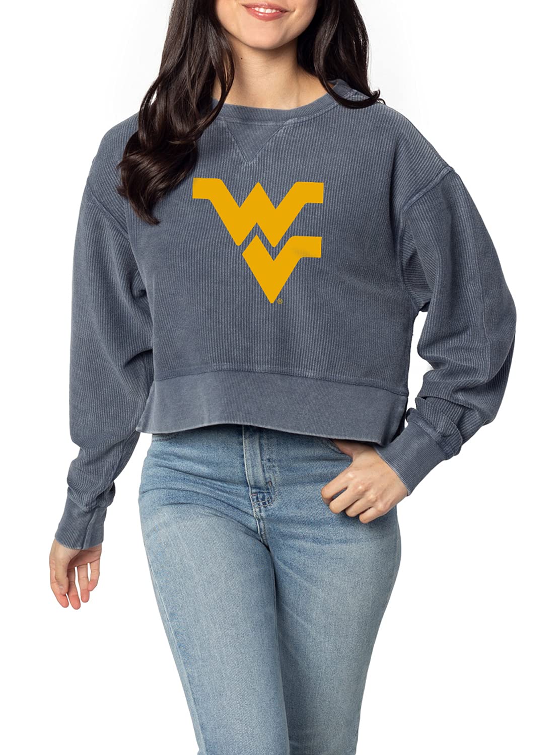 chicka-d NCAA womens Corded Boxy Pullover