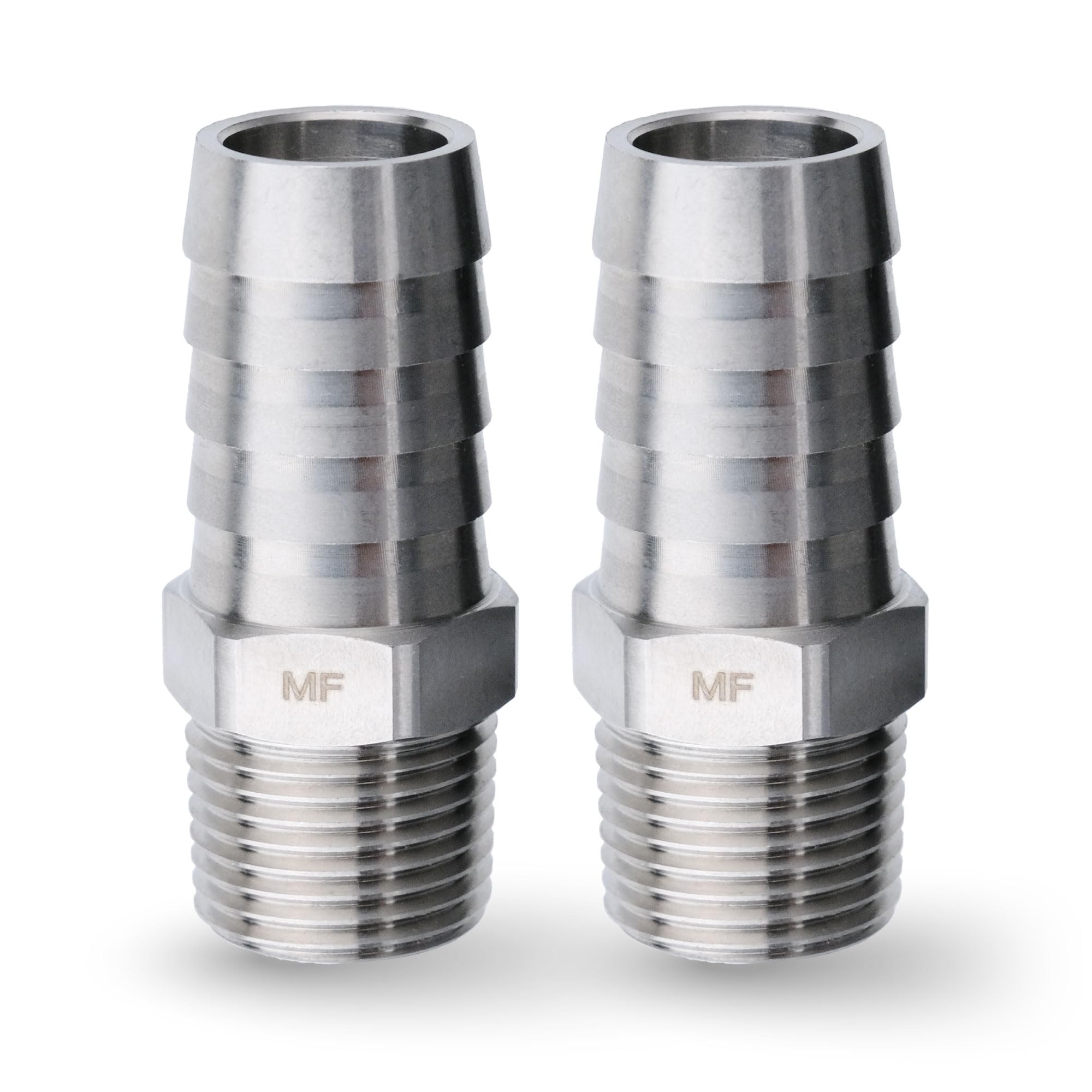 MAACFLOW - ステンレススチールホース継手、3/8インチホースIDバーブ x 3/8インチオスNPTアダプター(2個パック) Amazon.co.jp: MAACFLOW MAACFLOW ステンレススチール 3/8インチ オス