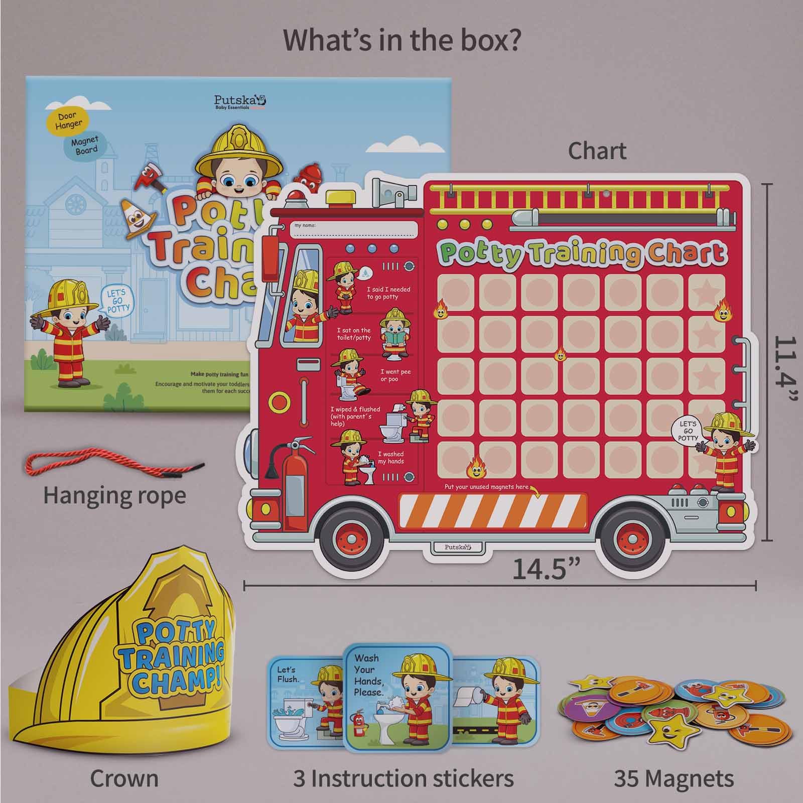 Potty Training Reward Sticker Chart Kit – pottywatch