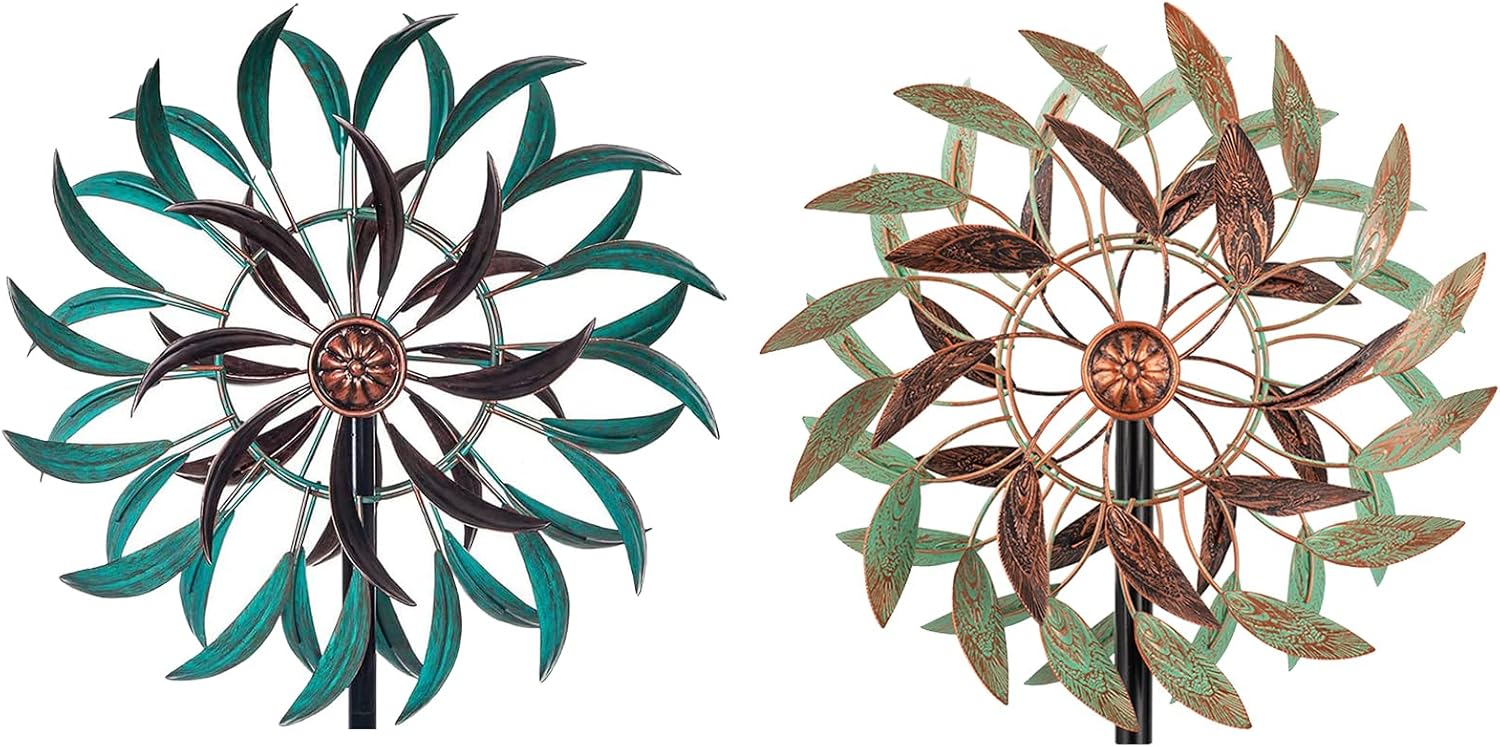 VEWOGARDEN 360° Outdoor Wind Spinner+360° Outdoor Wind Spinners for Yard Garden Lawn Patio Decorations