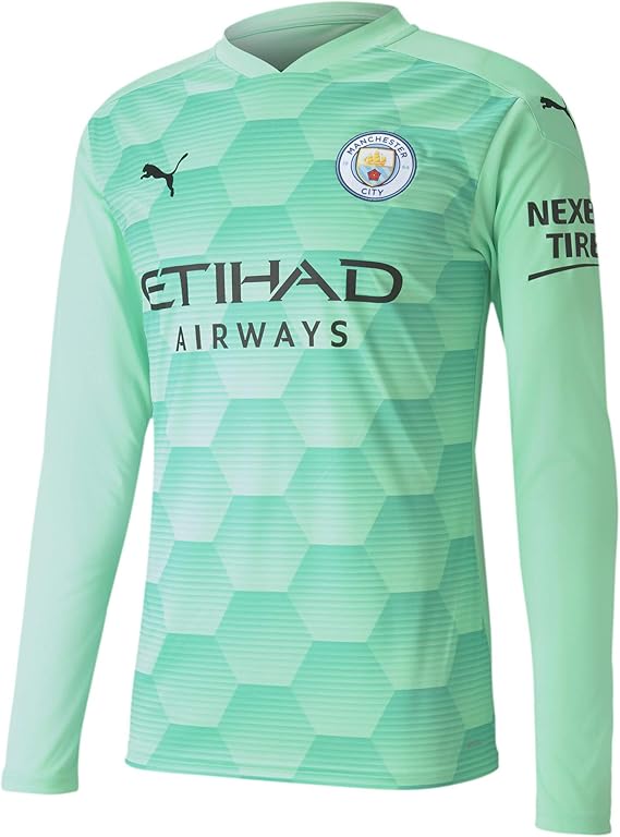 Amazon Co Jp 21 Manchester City Home Goalkeeper Shirt Green ファッション