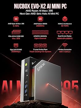 GMKtec EVO-X2 with Ryzen AI Max+ 395 64GB+1TB : Amazon.in