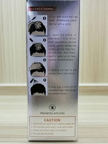 Miniatura 8 de IMMETEE Las fibras de construcción de cabello vuelven a crecer tu cabello al instante 0.99oz. Ocultan completamente la pérdida de cabello en 15